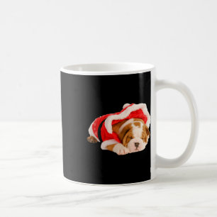 Taza De Café Navidades divertidos de Bulldog inglés pipa Santa