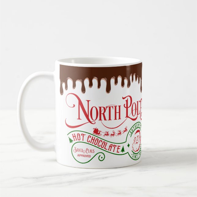 Taza De Café Navidades divertidos de chocolate caliente del Pol (Izquierda)
