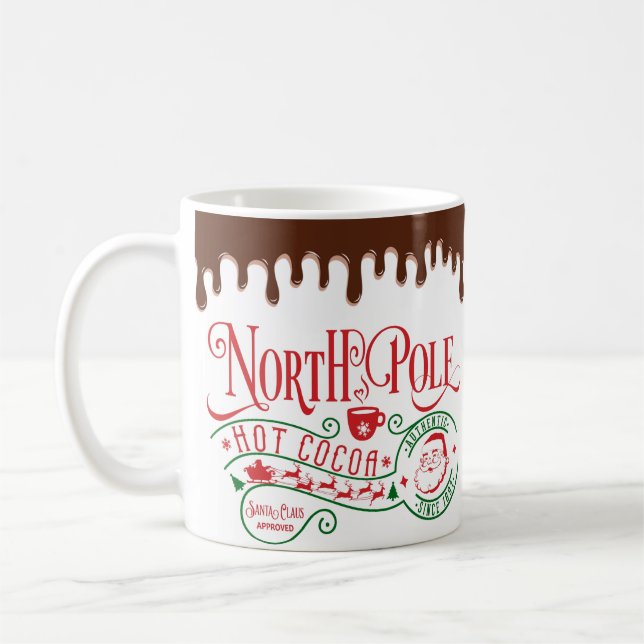 Taza De Café Navidades divertidos de chocolate caliente del Pol (Izquierda)