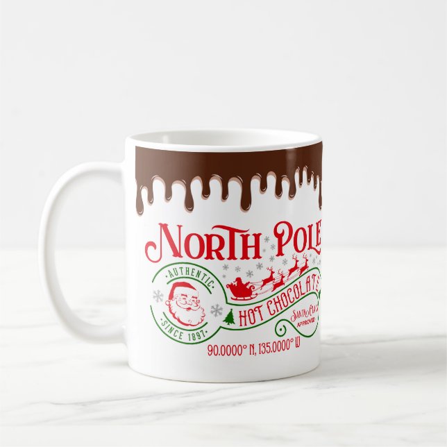 Taza De Café Navidades divertidos de chocolate caliente del Pol (Izquierda)
