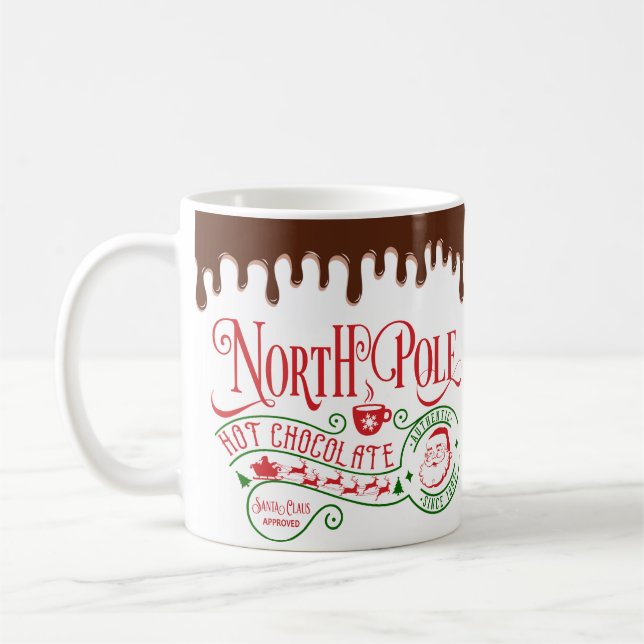 Taza De Café Navidades divertidos de chocolate caliente del Pol (Izquierda)