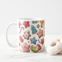 Taza De Café Navidades divertidos de color de agua cookies Mug