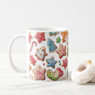Taza De Café Navidades divertidos de color de agua cookies Mug