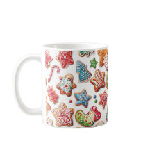 Navidades divertidos de color de agua cookies Mug