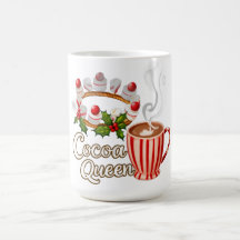 Navidades divertidos de la reina del cacao Mug
