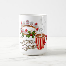 Taza De Café Navidades divertidos de la reina del cacao Mug