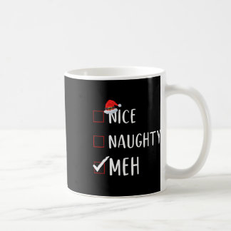 Taza De Café Navidades divertidos de Naughty Meh List