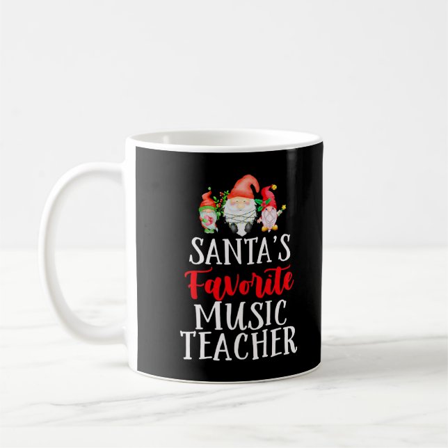 Taza De Café Navidades divertidos de Santa Claus, profesora de  (Izquierda)