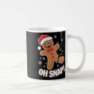 Taza De Café Navidades divertidos Gingerbread Man Oh Snap Set P
