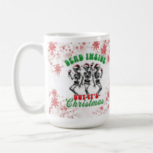 Taza De Café Navidades divertidos muertos dentro de esqueletos 