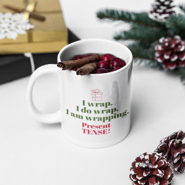 Taza De Café Navidades divertidos Pun | Humor gramatical