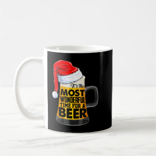 Taza De Café Navidades divertidos que beben cerveza Santa Xmas