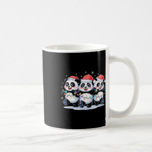 Taza De Café Navidades divertidos Santa Reindeer Cute Panda San
