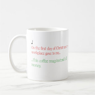 Taza De Café Navidades divertidos y burlones para los empleados