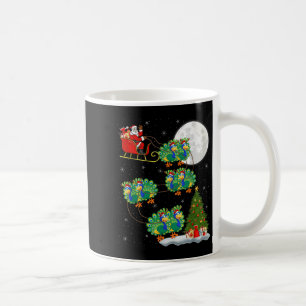 Taza De Café Navidades divertidos y mágicos de Pea Santa Sleigh