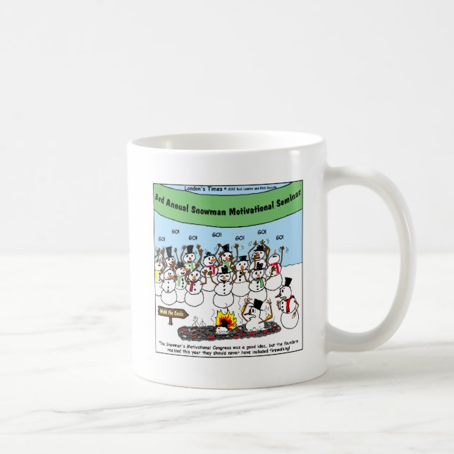 Taza De Café Navidades divertidos y regalos de Snowman Conventi (Derecha)