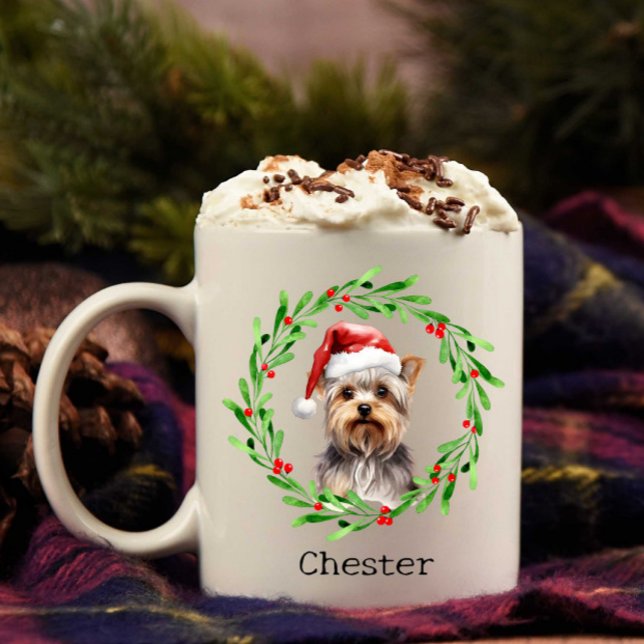Taza De Café Navidades Dog Yorkie Yorkshire Terrier Holidays (Subido por el creador)