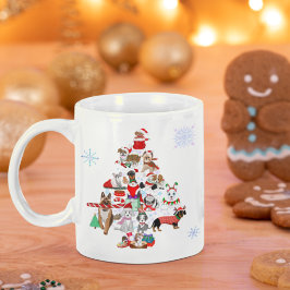 Taza De Café Navidades Doggie Muy Feliz
