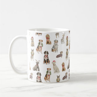 Taza De Café Navidades Dogs Mug