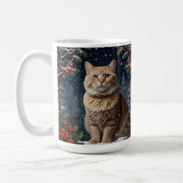 Taza De Café Navidades dulces kitty vacaciones de invierno vege