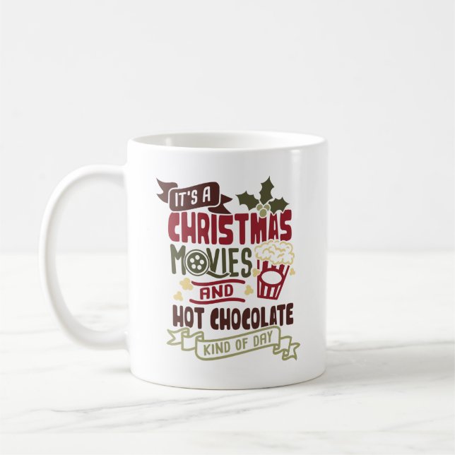 Taza De Café Navidades educados filman películas de Navidades d (Izquierda)