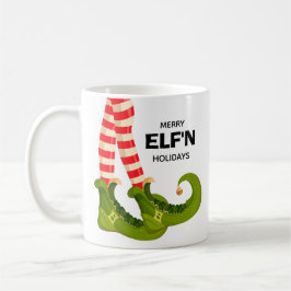 Taza De Café Navidades Elf Legs
