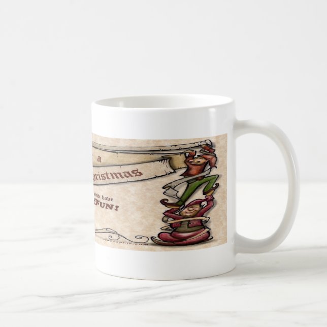 Taza De Café Navidades Elves (Derecha)