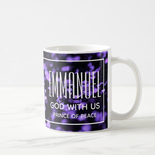 Taza De Café Navidades EMMANUEL Purple Sparkle (Derecha)
