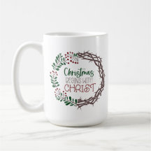 NAVIDADES EMPIEZAN CON Wreath DE Escritura CRISTA
