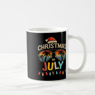 Taza De Café Navidades En Julio Con Sombrillas Vintage Para El