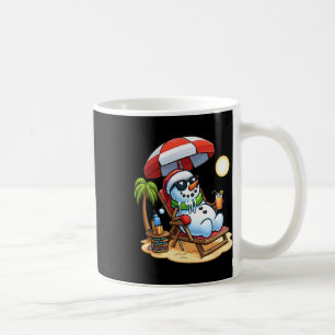 Taza De Café Navidades En Julio Divertido Snowman Summer Fun Be