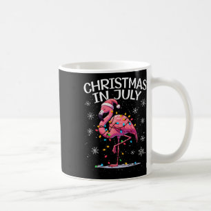 Taza De Café Navidades En Julio Flamingo Santa Summer Xmas Muje