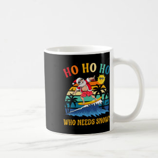 Taza De Café Navidades En Julio Fun Santa Surfing Summer Beach
