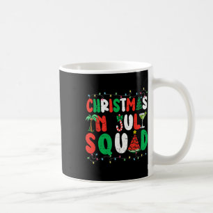 Taza De Café Navidades En Julio Squad Funny Summer Xmas Hombres