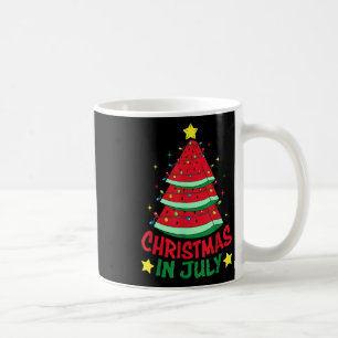 Taza De Café Navidades En Julio Watermelon Xmas Árboles Hombres