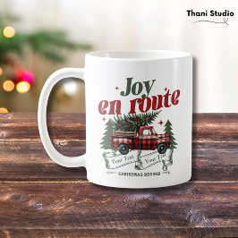 Taza De Café Navidades en ruta comienzan camionetas y X-Mas Tre