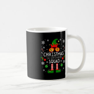 Taza De Café Navidades En Septiembre Costume Elf Sunglasse
