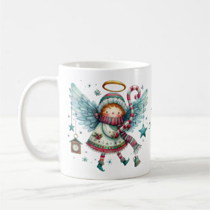 Taza De Café Navidades encantadores Angel Merry Christmas