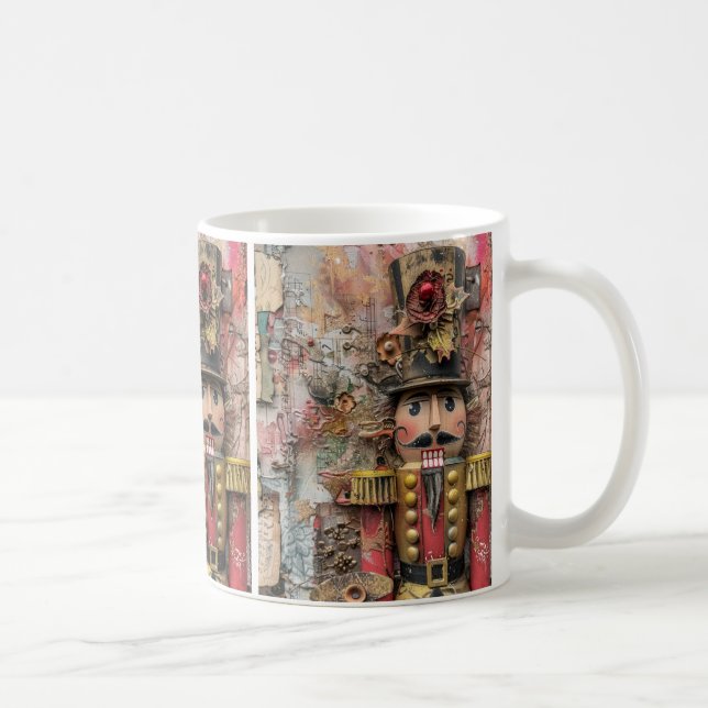 Taza De Café Navidades Ephemera Coffee Mug (Derecha)