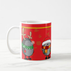 Taza De Café Navidades erizos