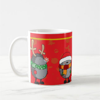 Taza De Café Navidades erizos
