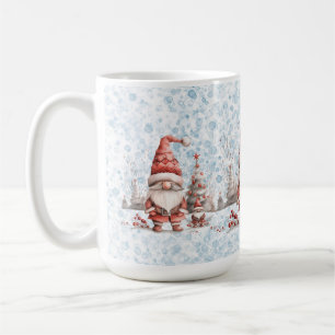 Taza De Café Navidades escandinavos Gnome Red Berries