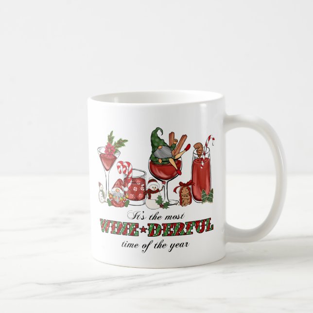Taza De Café Navidades escandinavos íntimos con vidrio de vino (Derecha)