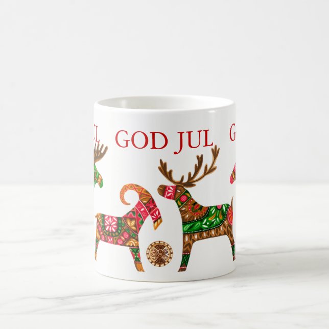 Taza De Café Navidades escandinavos Mug (Centro)