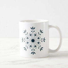 Taza De Café Navidades escandinavos verde azulados Blue Modern