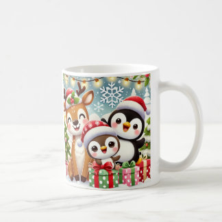 Taza De Café Navidades escuetos Animales Diseñar Mug
