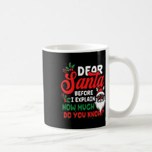 Taza De Café Navidades Estimados Papá Noel Puedo Explicar Cuánt