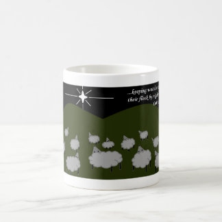 Taza De Café Navidades Estrella Oveja Mirando A Las Bocas Lucas