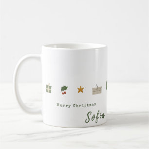 Taza De Café Navidades eternos desean un diseño de café para ta