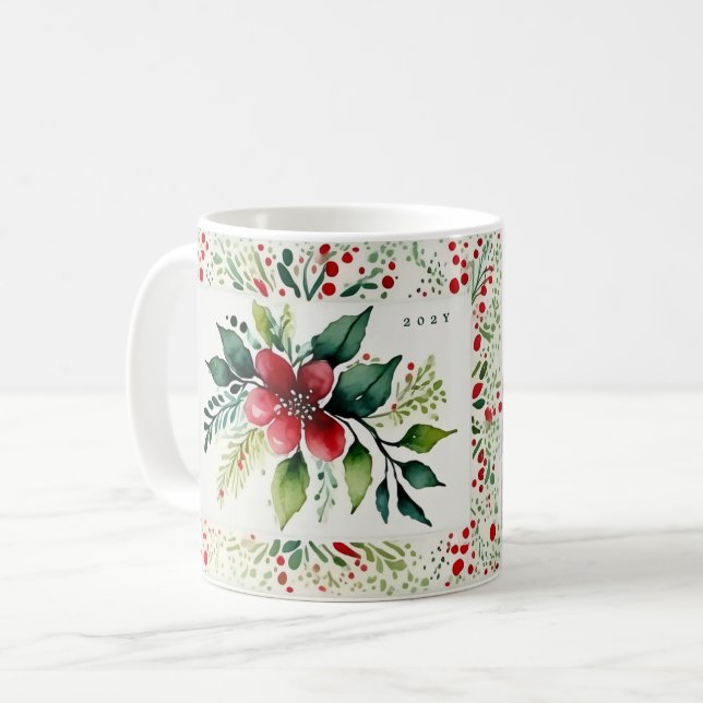 Taza De Café Navidades Evergreen Elegance encantados (Anverso izquierdo)